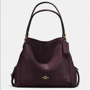 Coach Edie 31 Oxblood/Light Gold